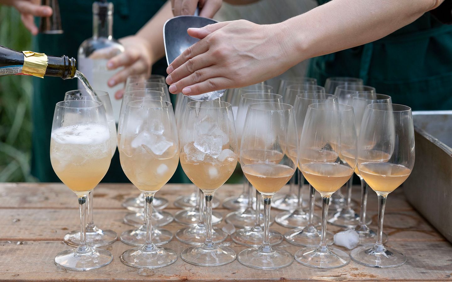 Salle a manger preparee pour un evenement