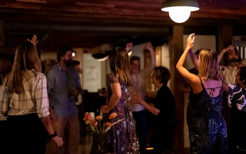 Table decoree aux chandelles